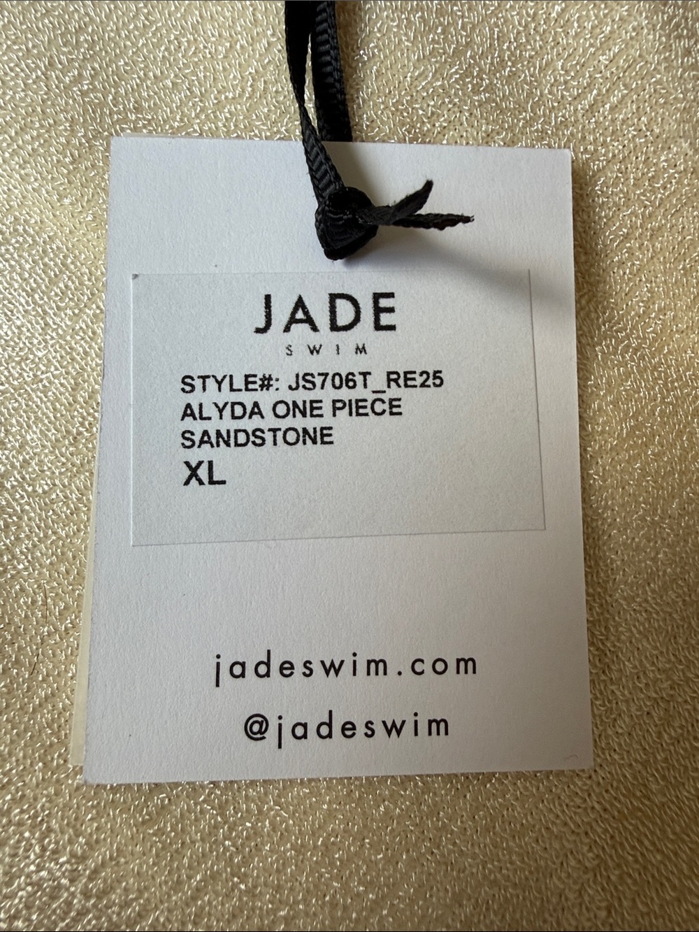 Jade Cream Shimmer Strapless Ruched One-Piece - Picture 3 of 3